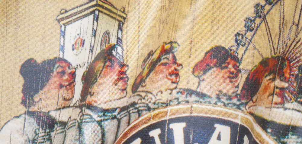 Close Up of Paulaner Beer Bottle Sticker